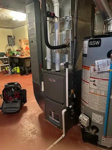 Furnace installation completed by Burt’s Breeze in a Simcoe County home